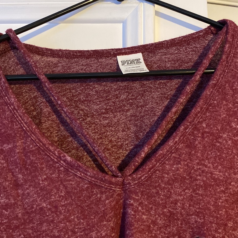 Victoria’s Secret Pink long sleeve crop top size large NEW - Picture 3 of 5